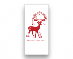 Red Reindeer (vertical)