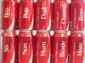 Customised Coca-Cola cans