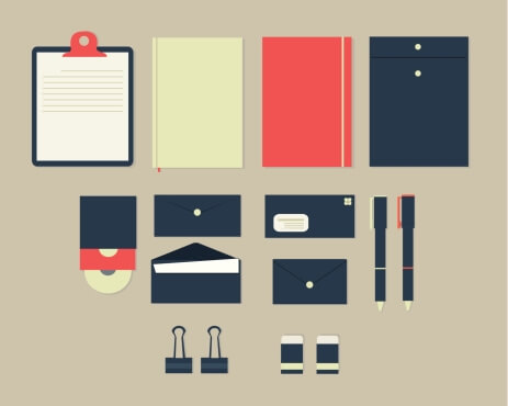 Office stationery examples