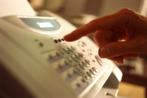 fax machine buttons