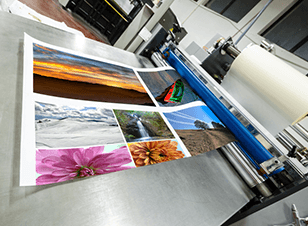 Large format printing press
