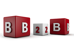 Business 2 Business 3D text