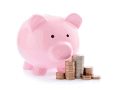 Growing your business - pink piggy bank