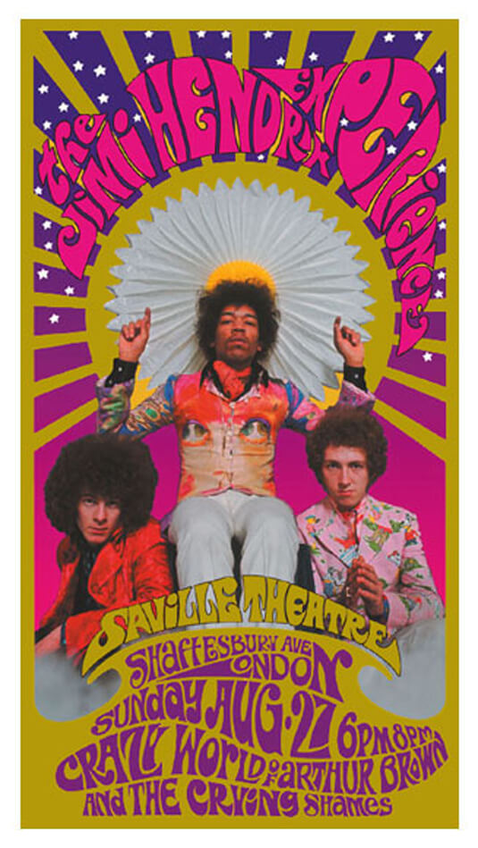 Music poster design - Jimi Hendrix