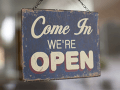 Signage design tips - come in we're open