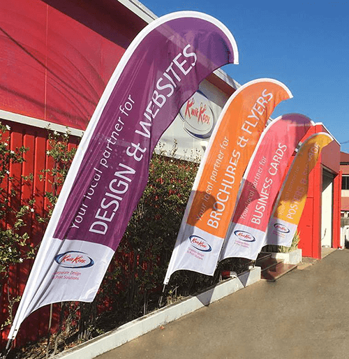 Kwik Kopy Townsville wind flags