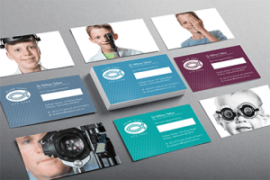 Business cards size: design example