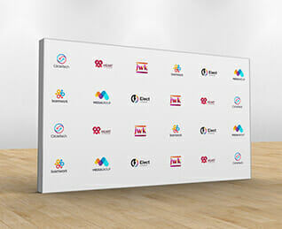 Media Wall, Media Wall Backdrops, Custom Printing in 24hrs