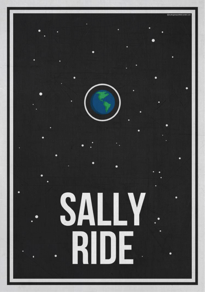 Sally ride poster design