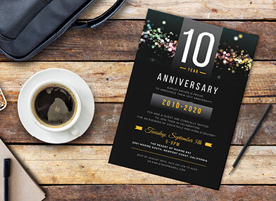 Corporate anniversary event invitation