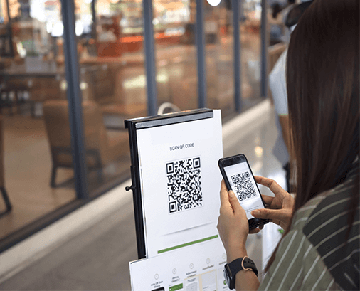QR code signs posters